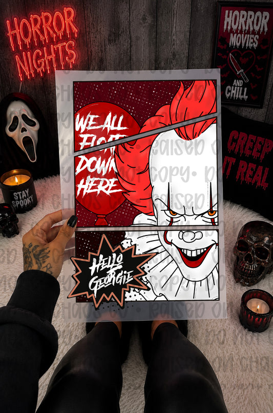 We All Float Down Here DTF Transfer