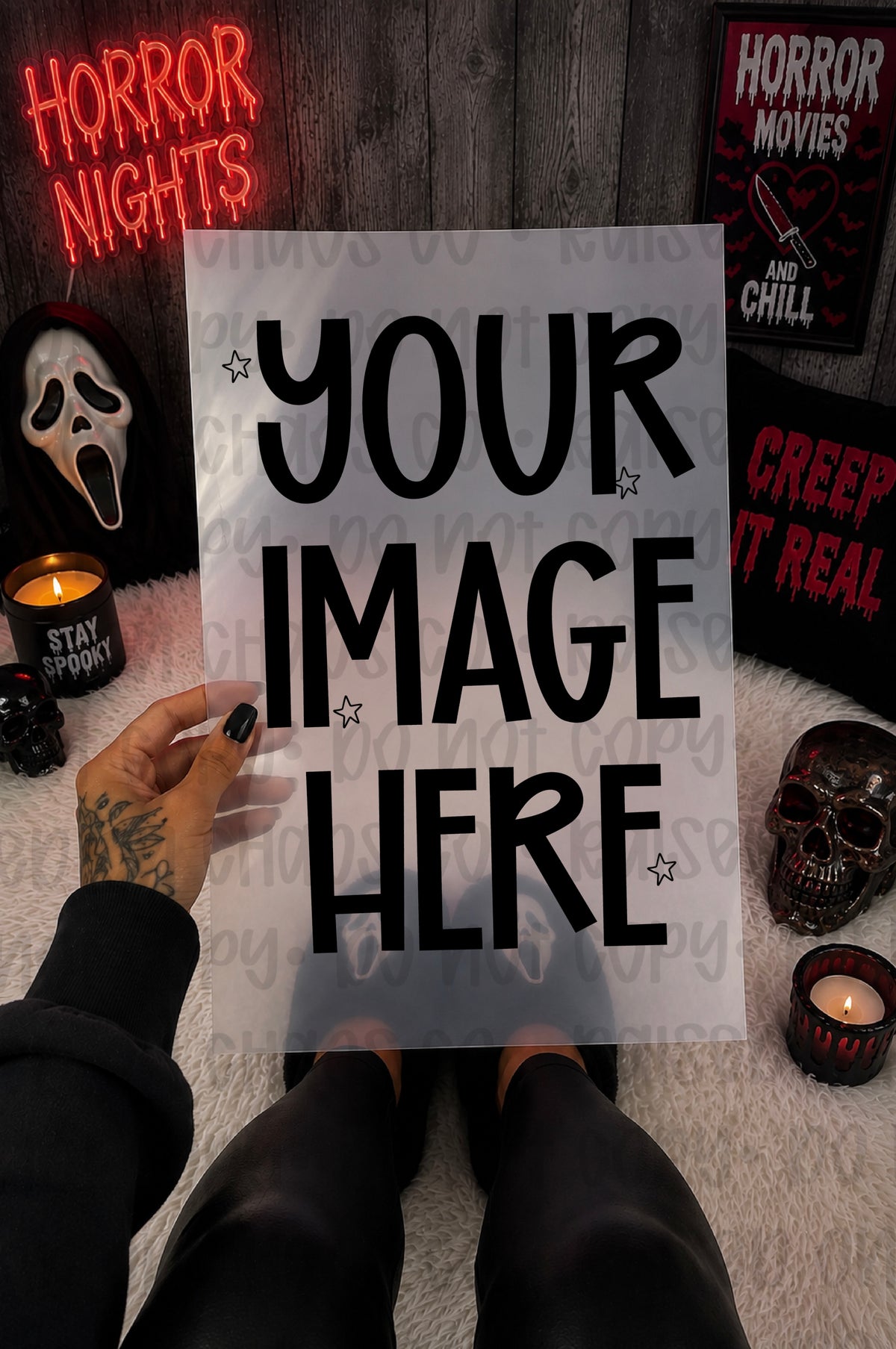 Horror DTF Film Mock-up