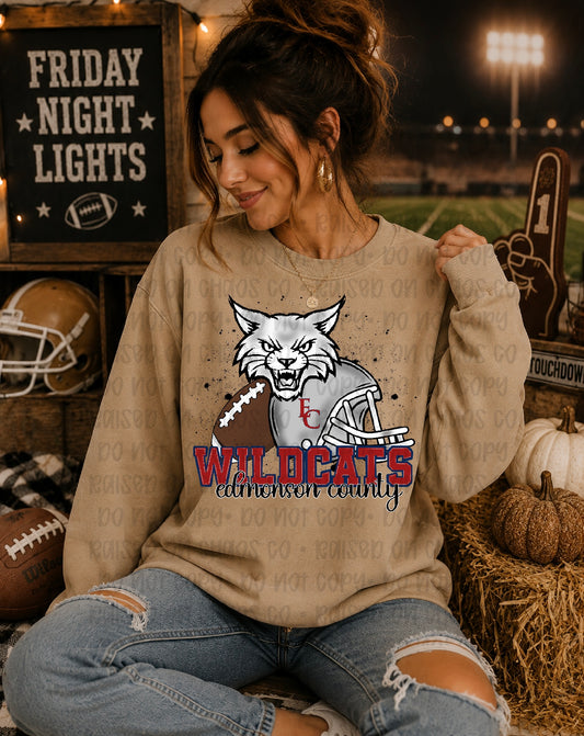 School Wildcats EC Football - Digital Download
