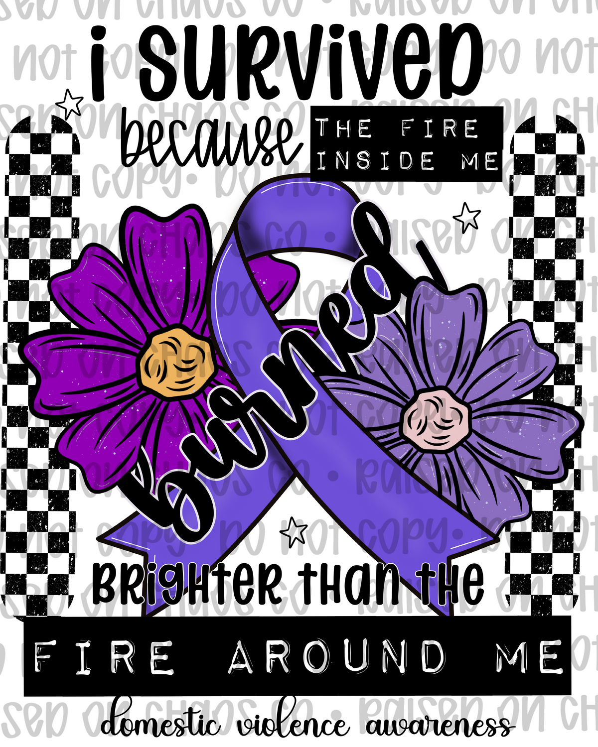 I Survived Domestic Violence Awareness Digital Download