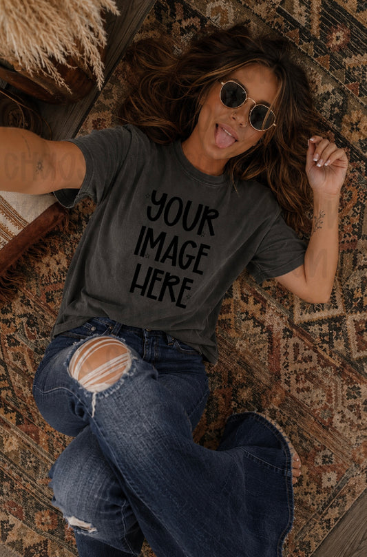 Boho Themed CC Tee Mock-up - Pepper