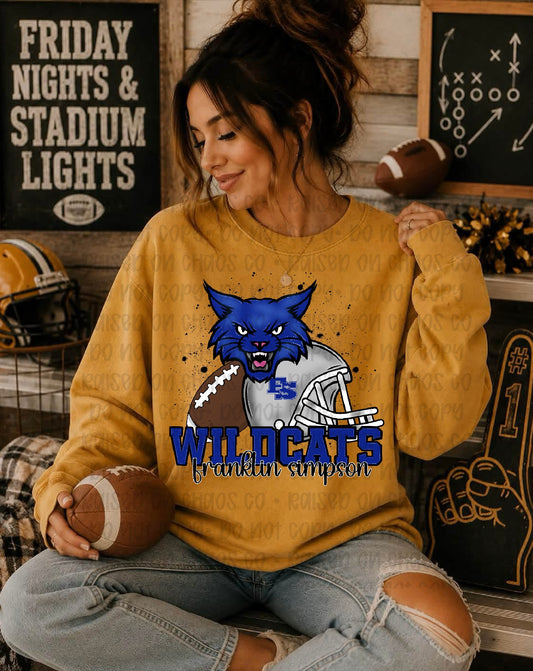 School Wildcats FS Football- Digital Download