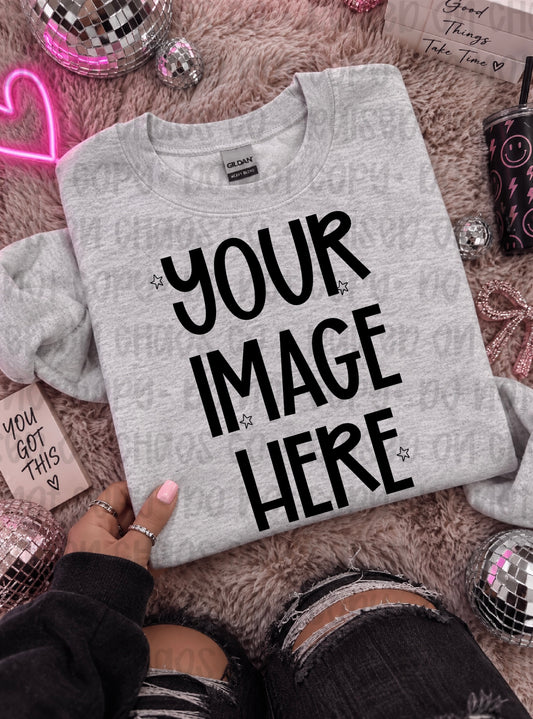 Preppy Themed Shirt Mock-up - Ash Gray