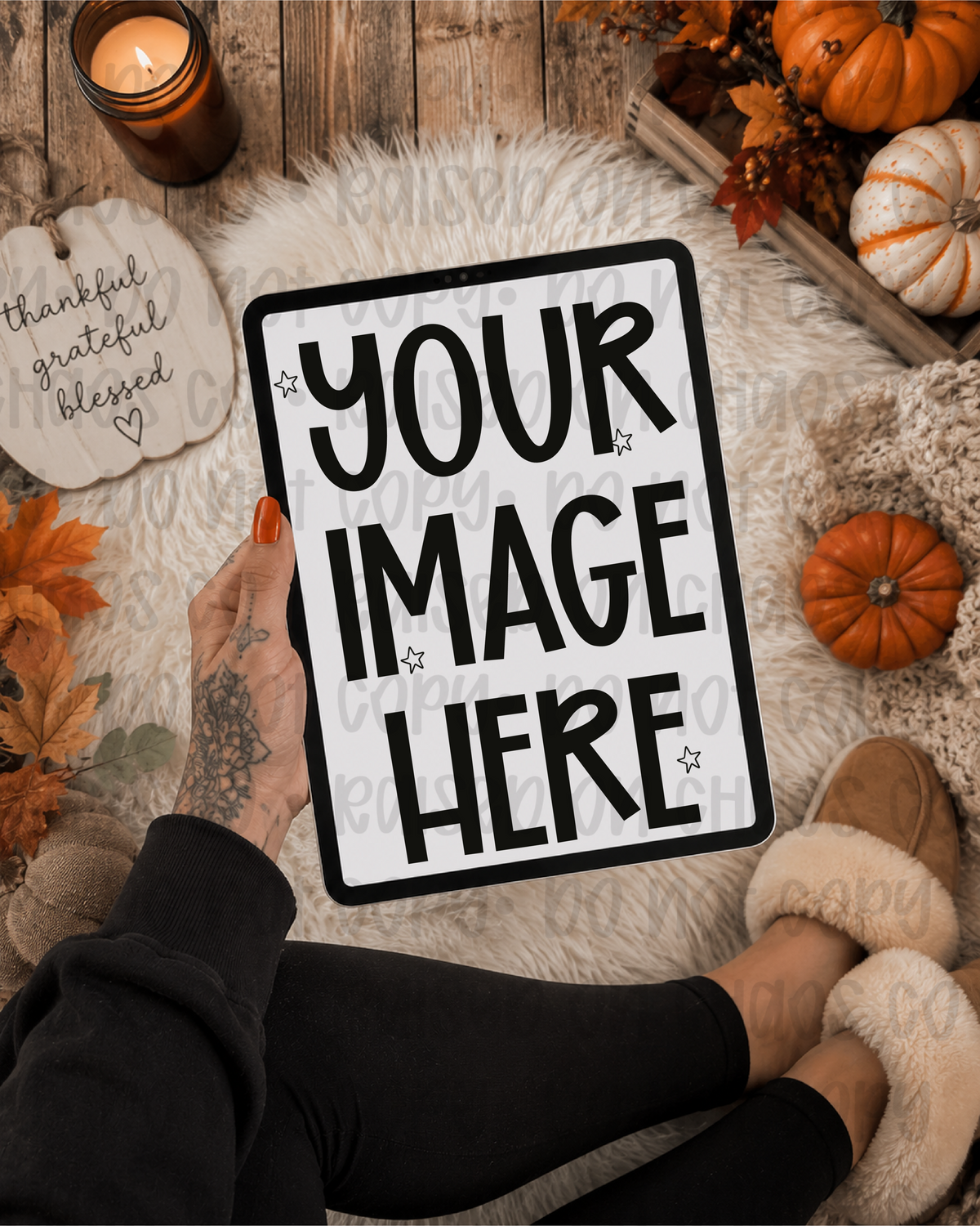 Fall Themed iPad Mock-up