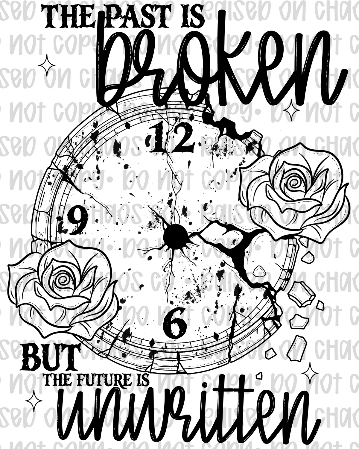 The Past Is Broken Digital Download - Black/White