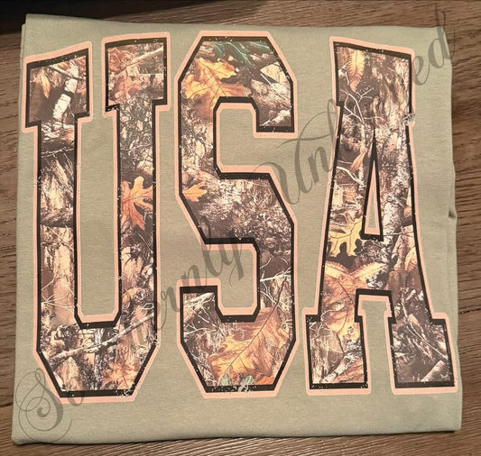 Camo USA Adult Tee